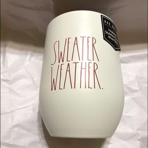 NEW Rae Dunn SWEATER WEATHER Wine/Coffee Tumbler